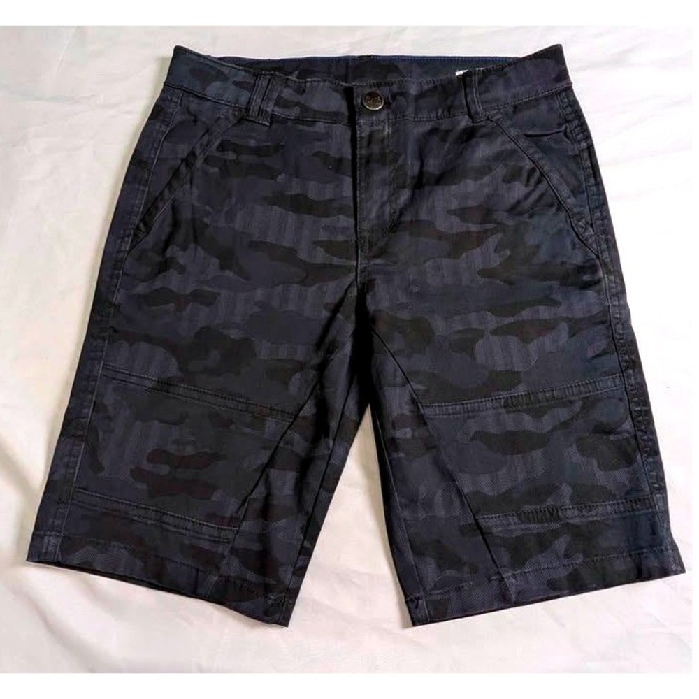 OVS ~ Camo Shorts ~ Boys Size 11-12 Years (28) ~ Blue/Black Camouflage Cargo